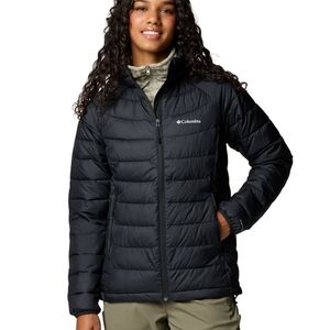 Columbia Women's Powder Lite ll Full Zip Jacket Puffer Black size XXL